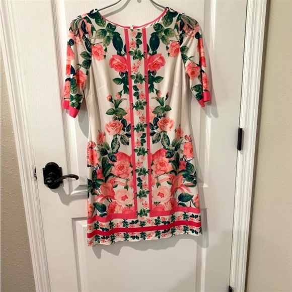 Eliza J Floral Pink Border Print Sheath Dress - Picture 8 of 10